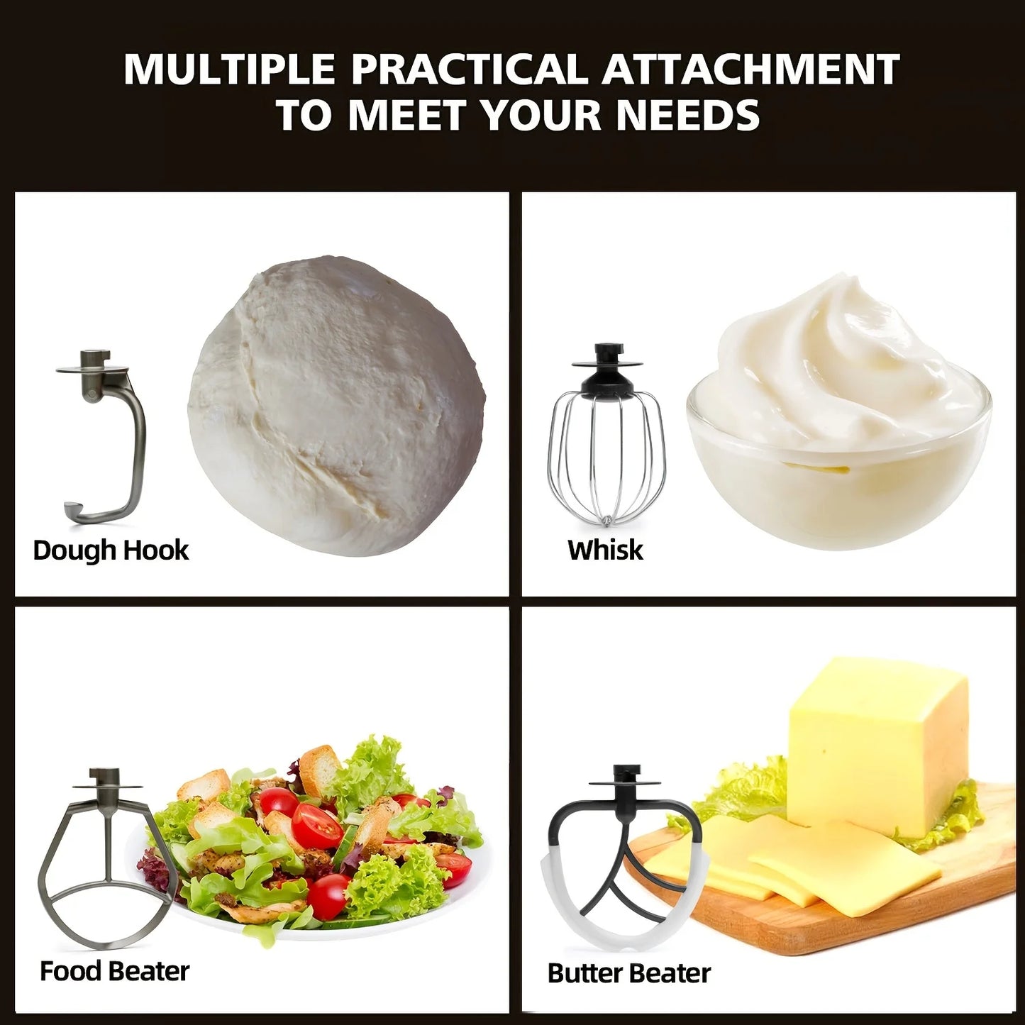 Stand Mixer Tilt-Head Electric Household Food Processor