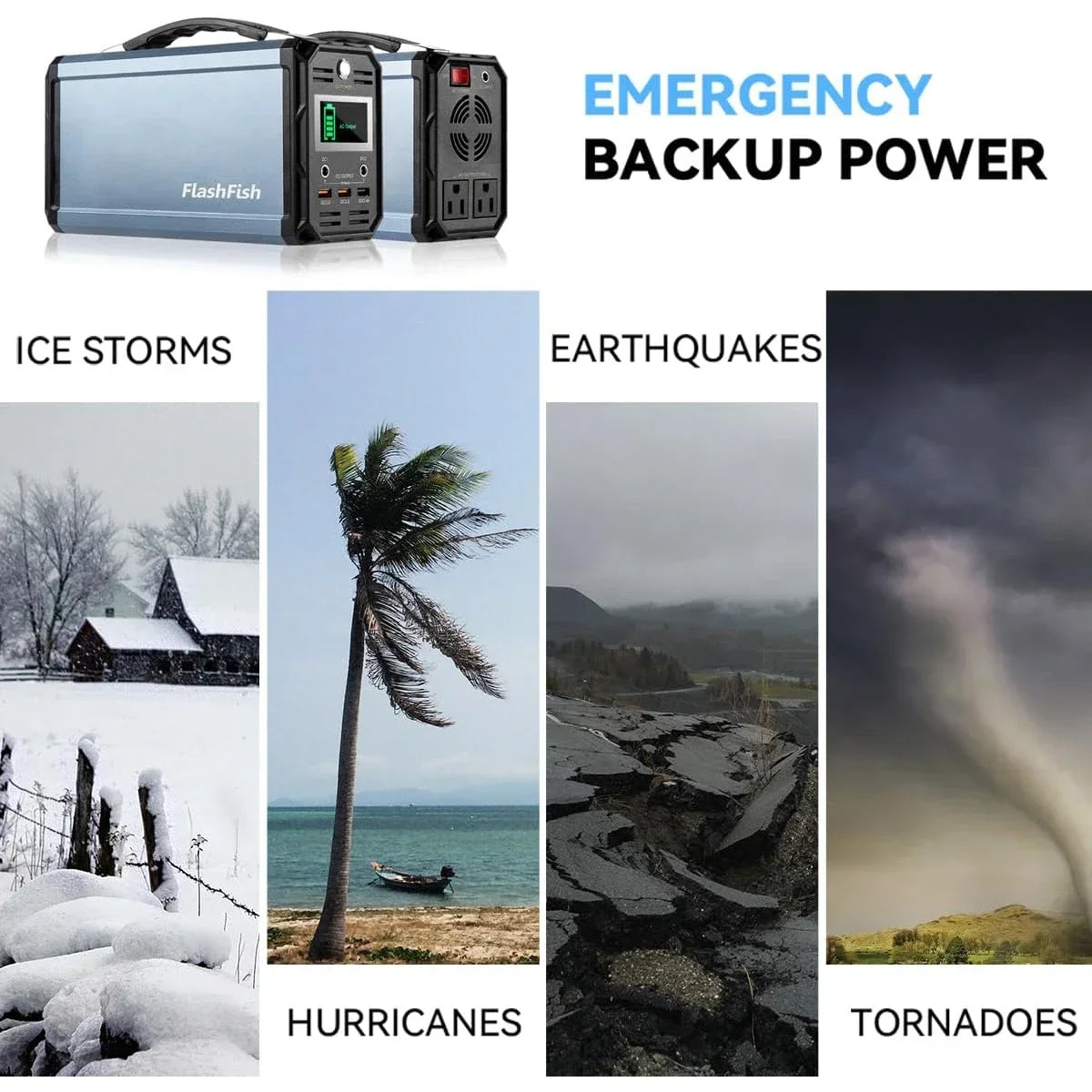 Solar Generator Portable Power Station Rechargeable Battery