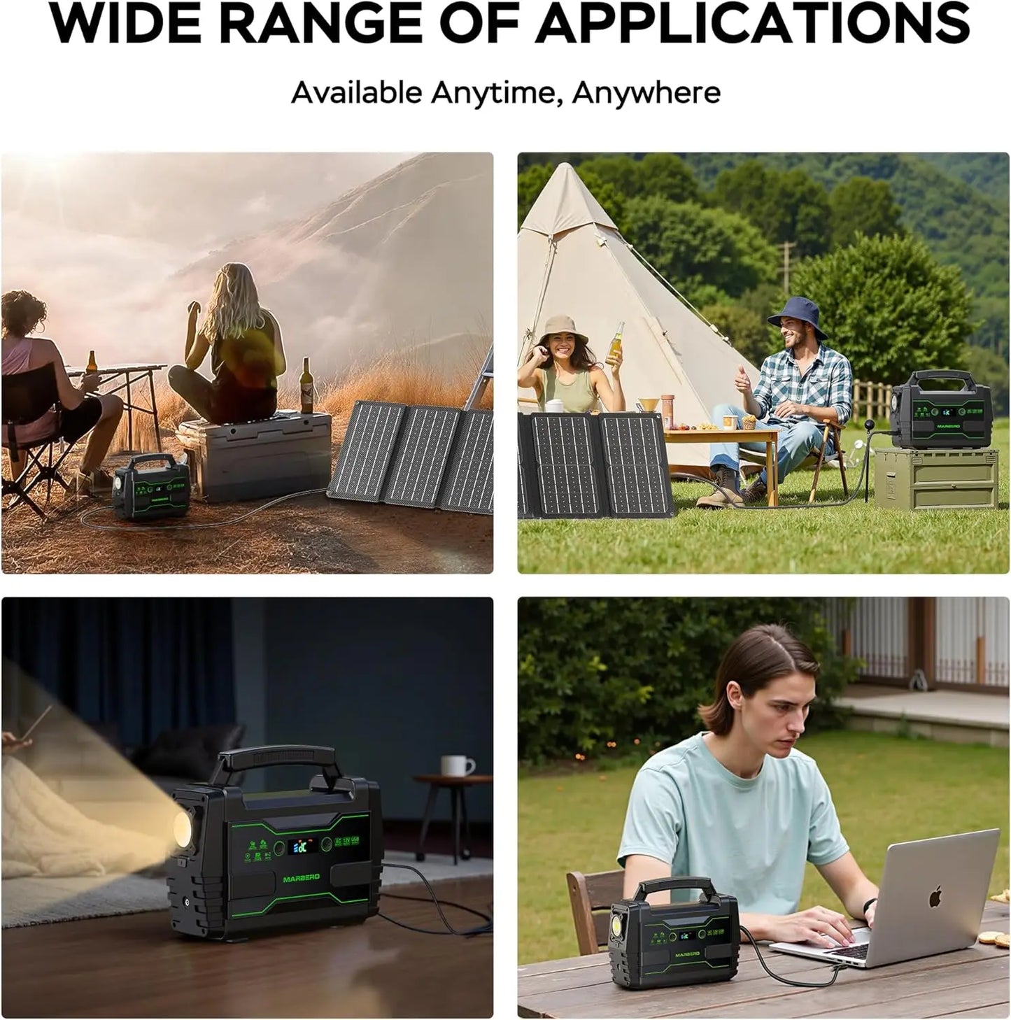 Portable Power Station for Camping & Home Backup