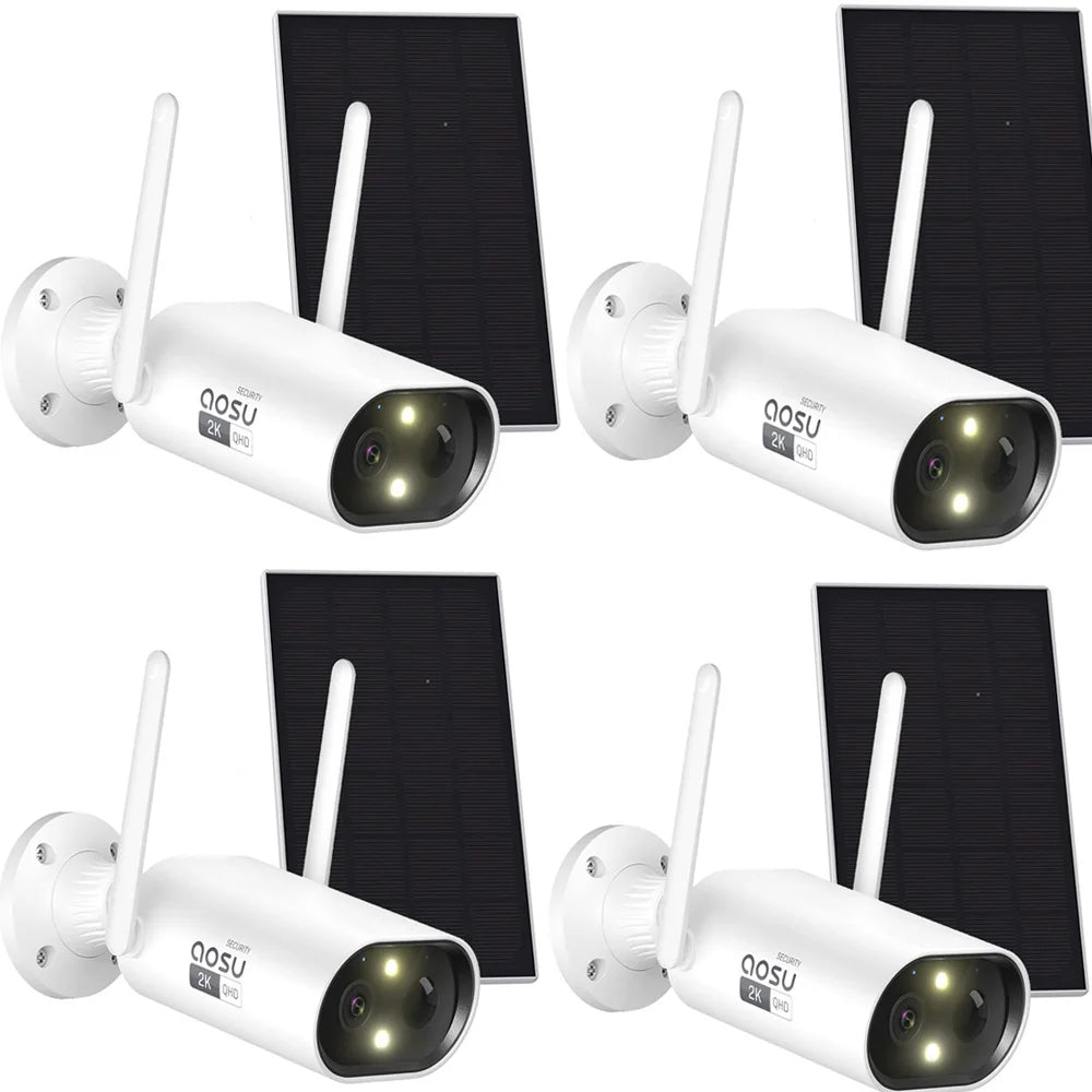 100% Wire-Free Wifi Solar Security Camera