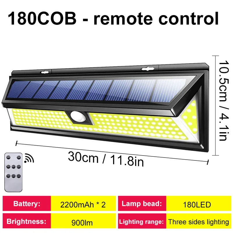 118LED Lights Outdoor Solar Lamp Motion Sensor