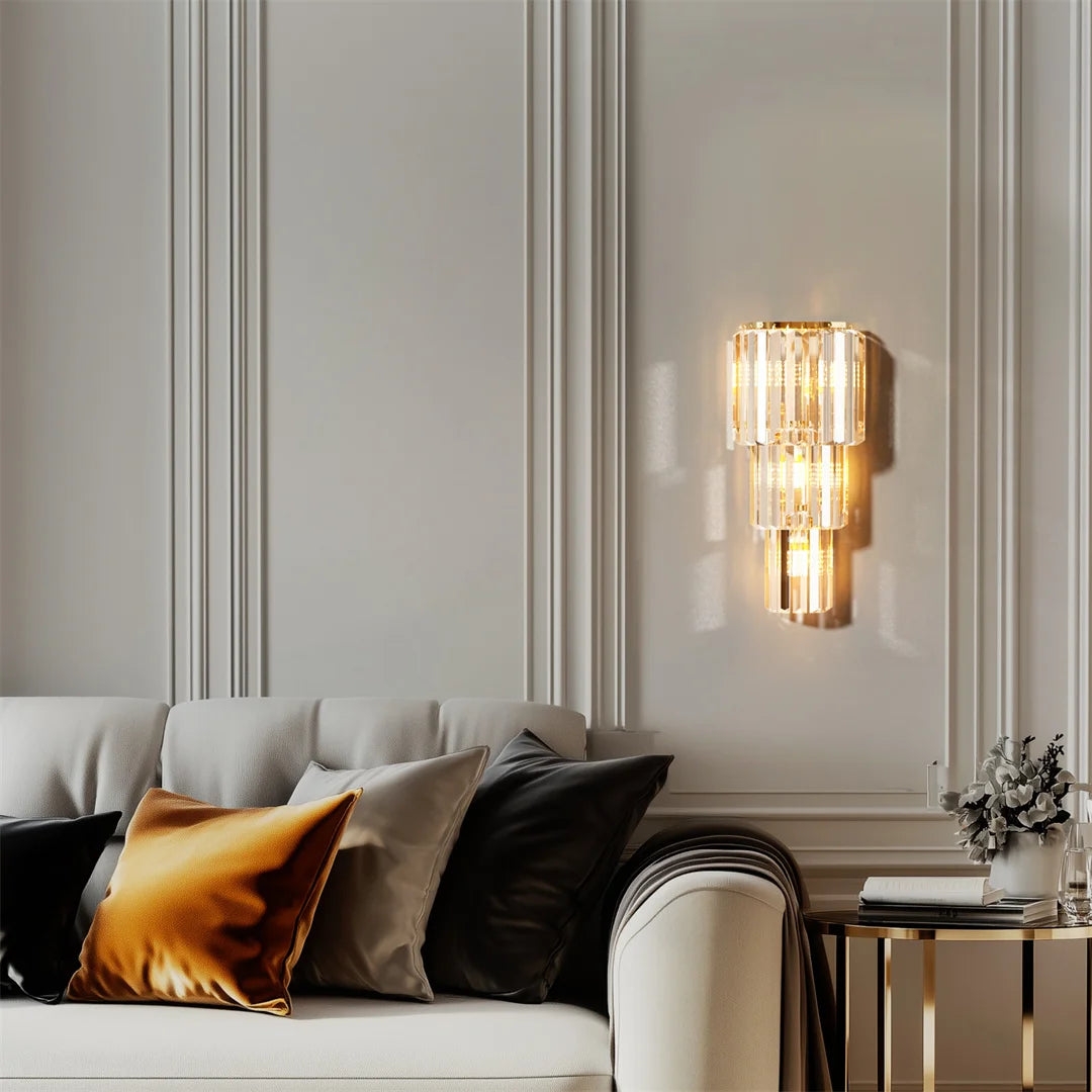 Modern Crystal Wall Lamp Sconce Corn Lights