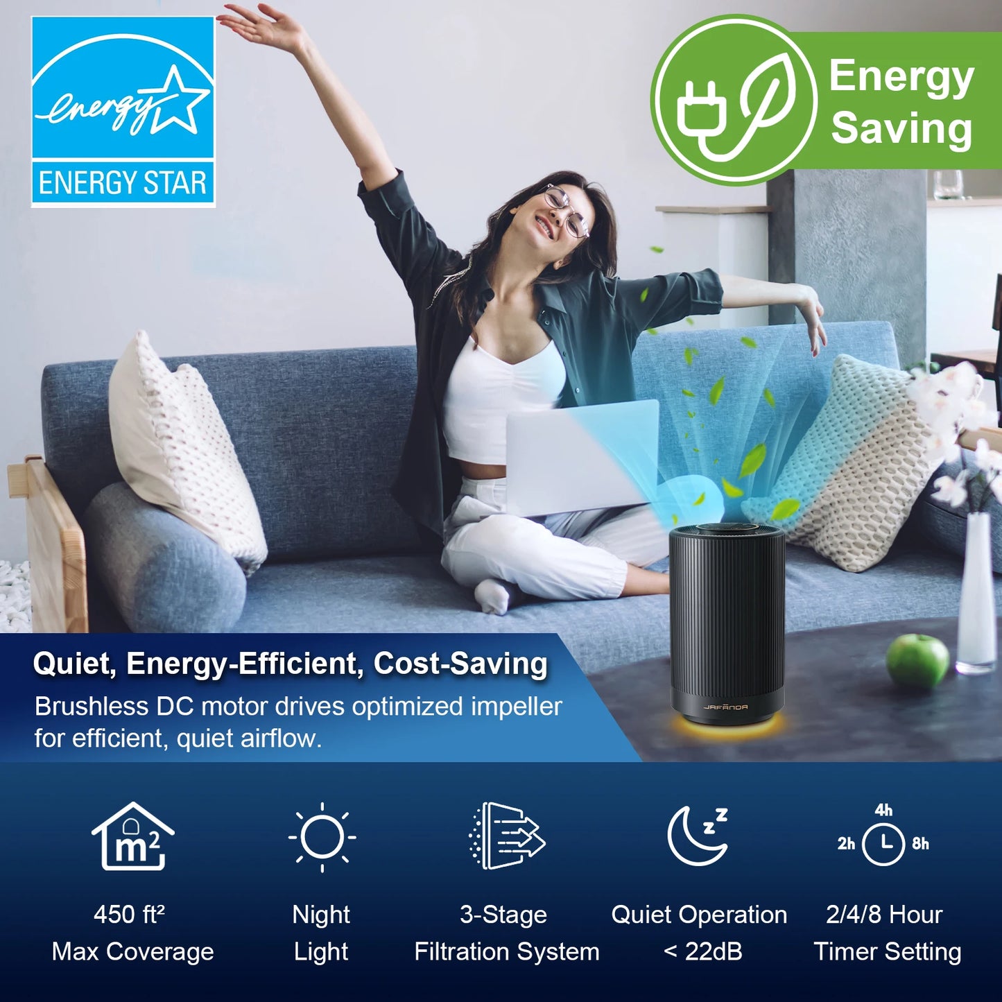 Portable Air Cleaner Effectively Removes Pollen Dust