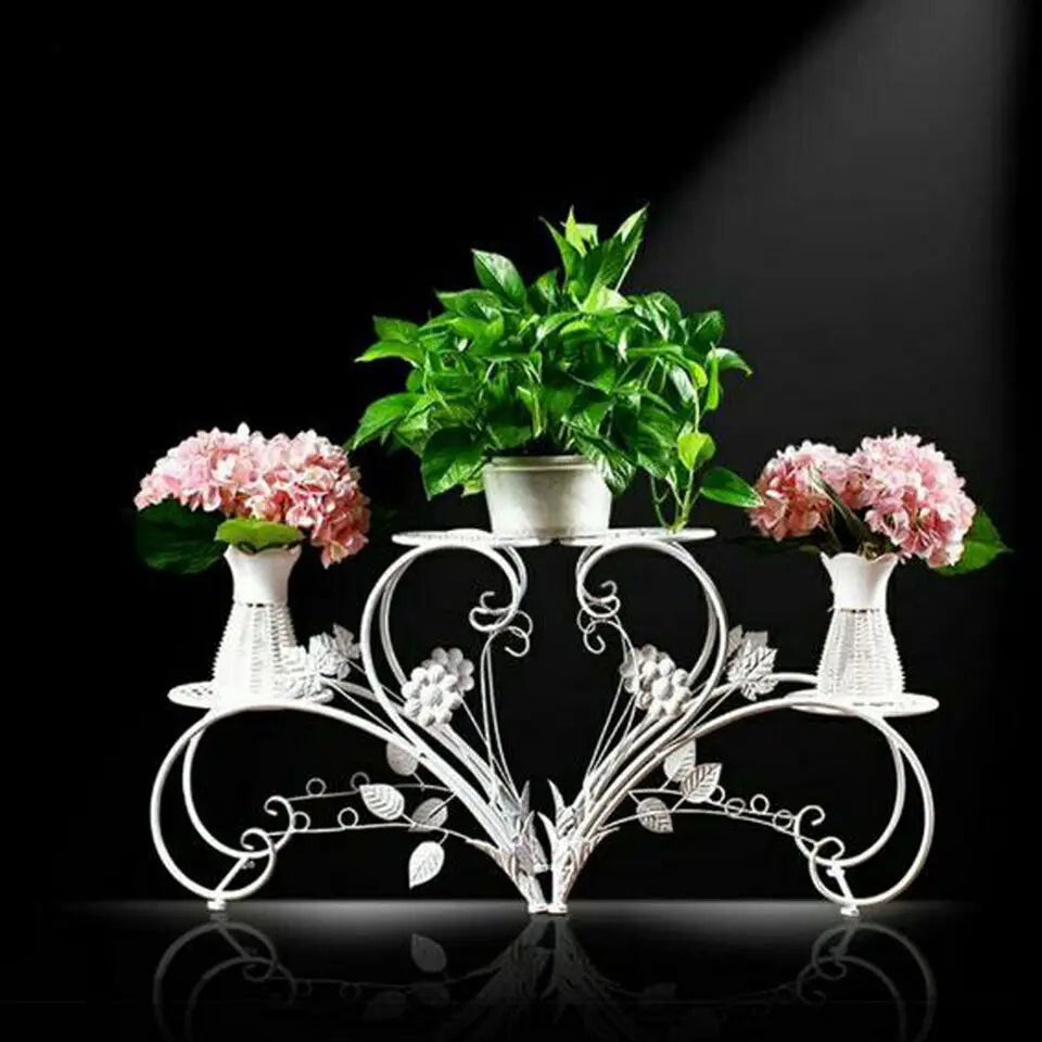 Rustproof Metal Plant/ Flower Display Rack Shelf