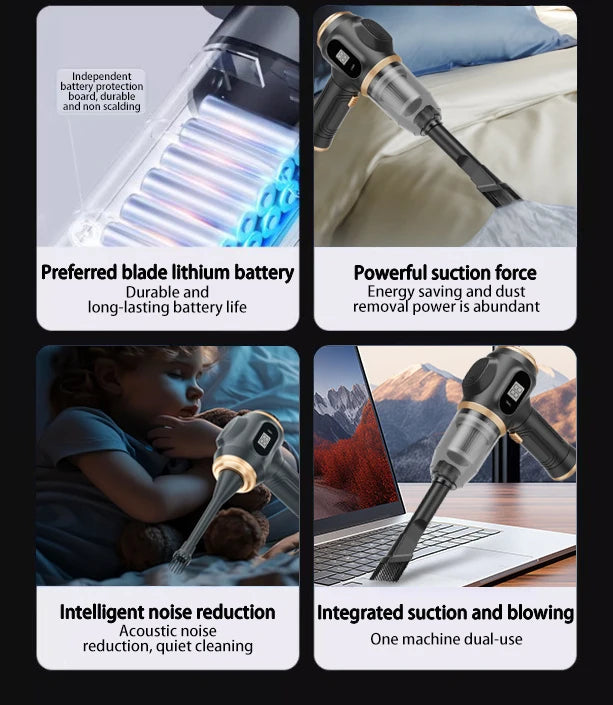 Multi-Functional Cordless Handheld Wireless Vacuum Cleaner
