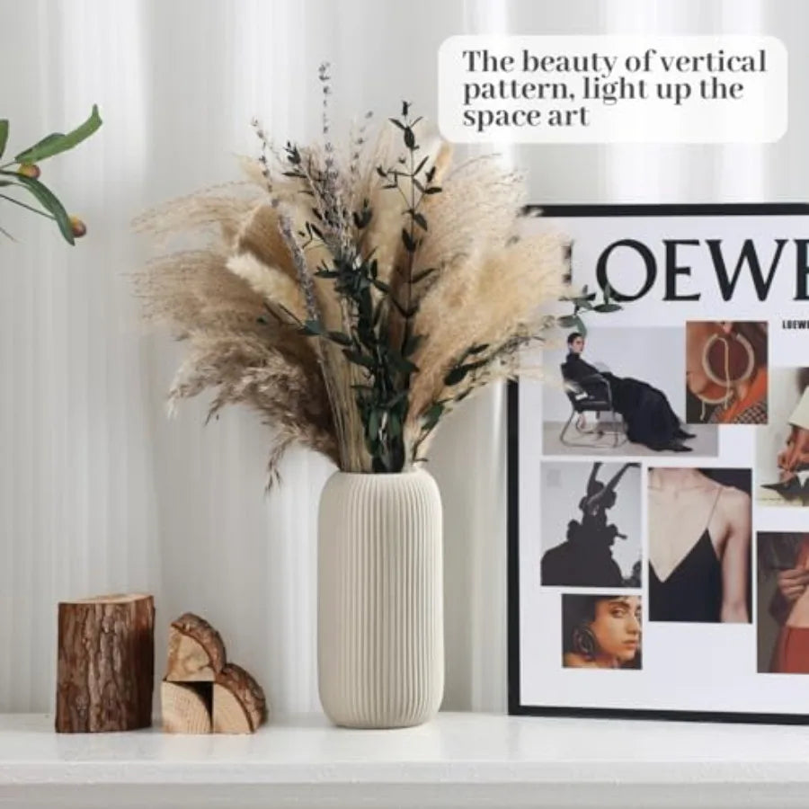 Bohemian Ceramic Vase - for Pampas Grass