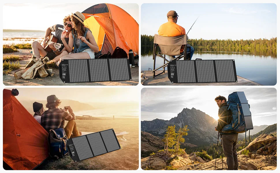 Portable Foldable Solar Panel Travel Ready Charger
