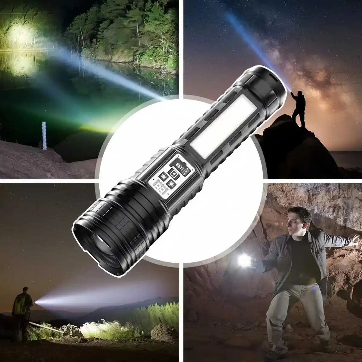 Portable Outdoor LED Long Range Flashlight | Torch