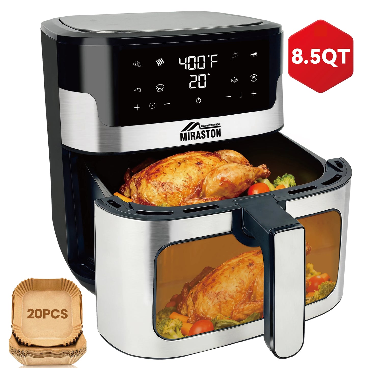 8.5QT Family Size Digital Air Fryer