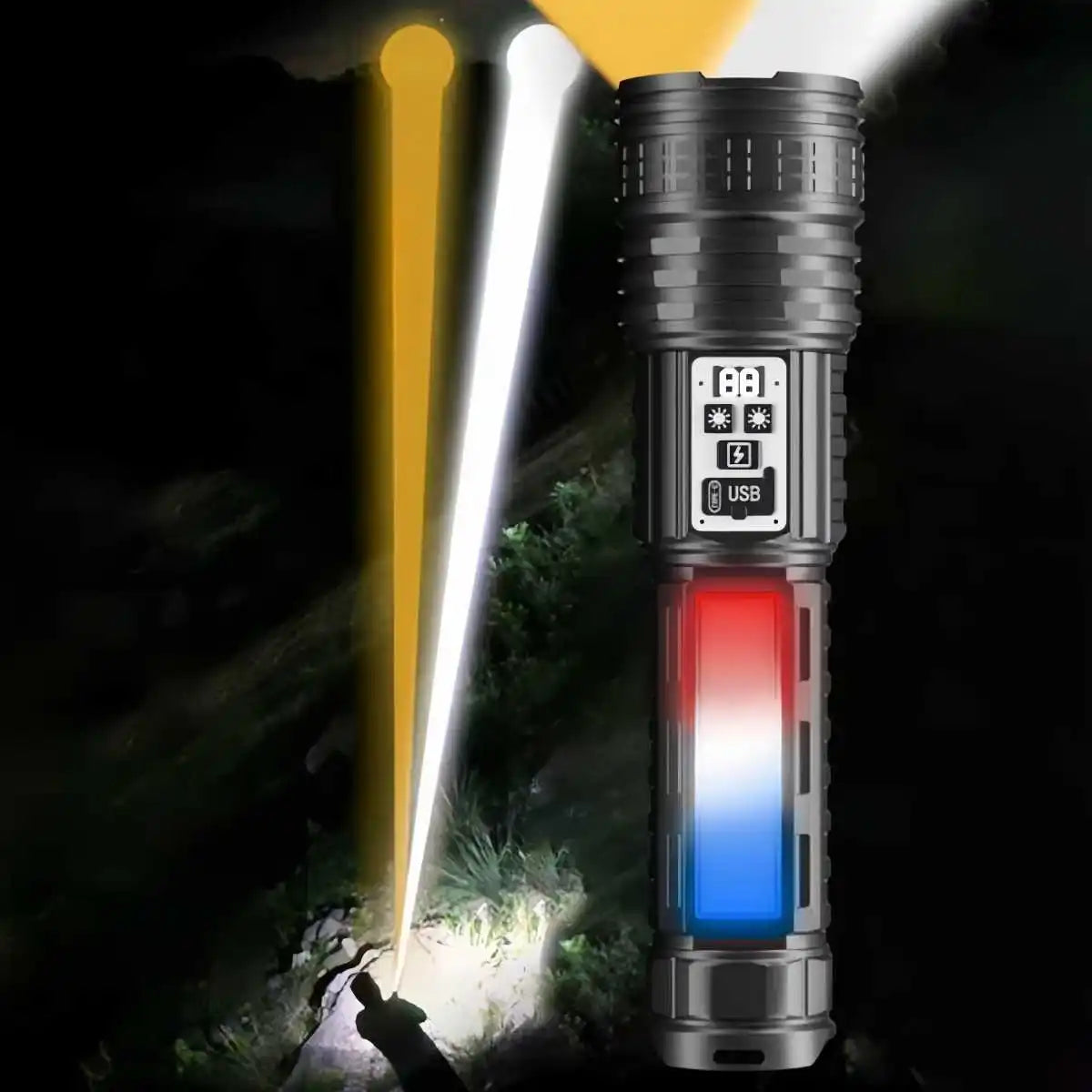 Portable Outdoor LED Long Range Flashlight | Torch
