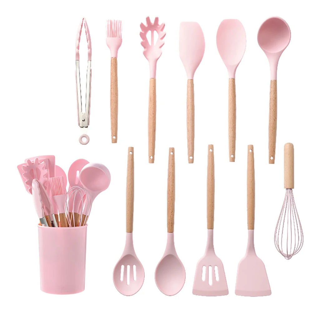 Kitchenware Cooking Utensils Set Non-stick Silicone