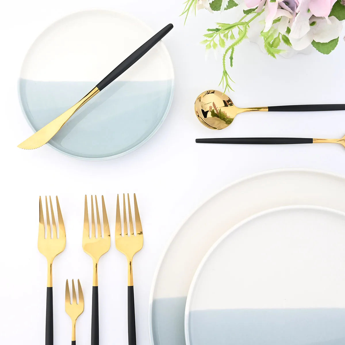 24Pcs Dinnerware Stainless Steel Cutlery Set