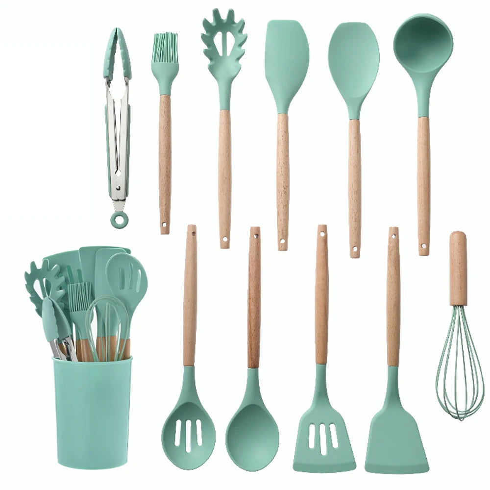 Kitchenware Cooking Utensils Set Non-stick Silicone