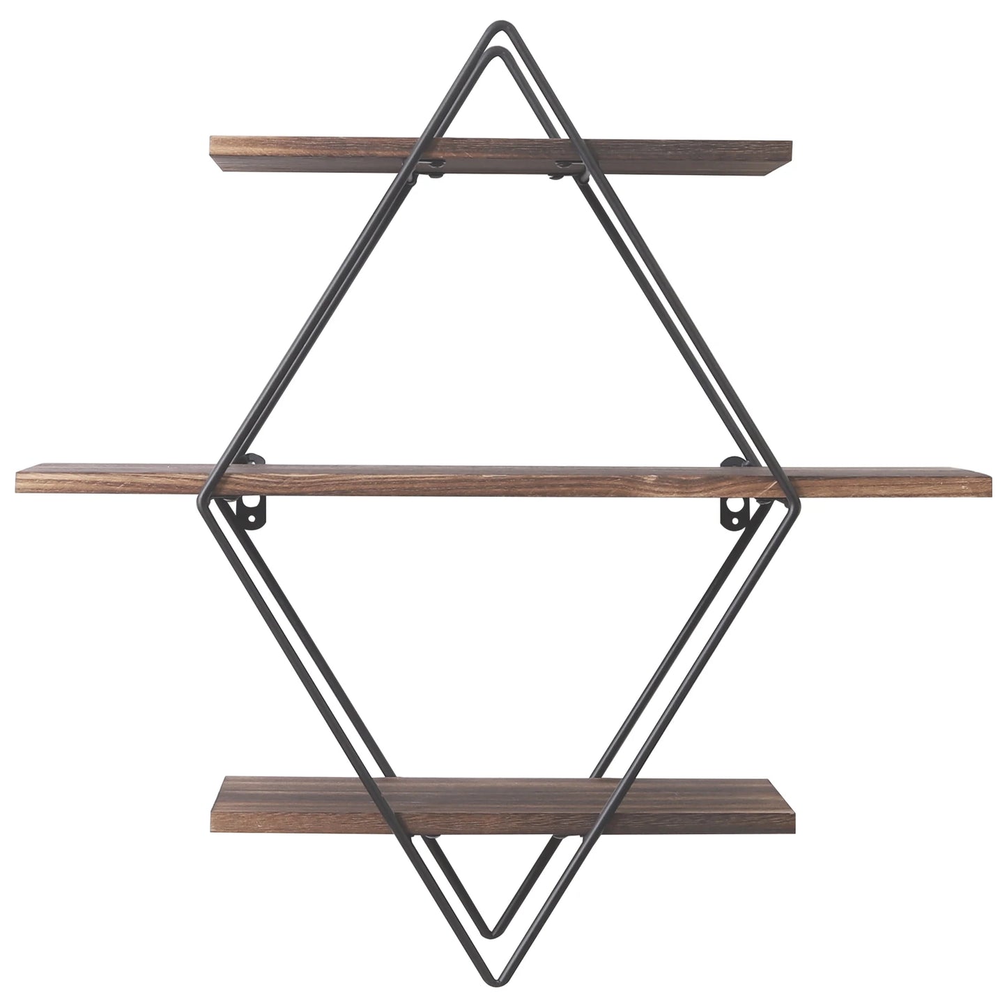 3 Tier Heavy Duty Wood Floating Shelf