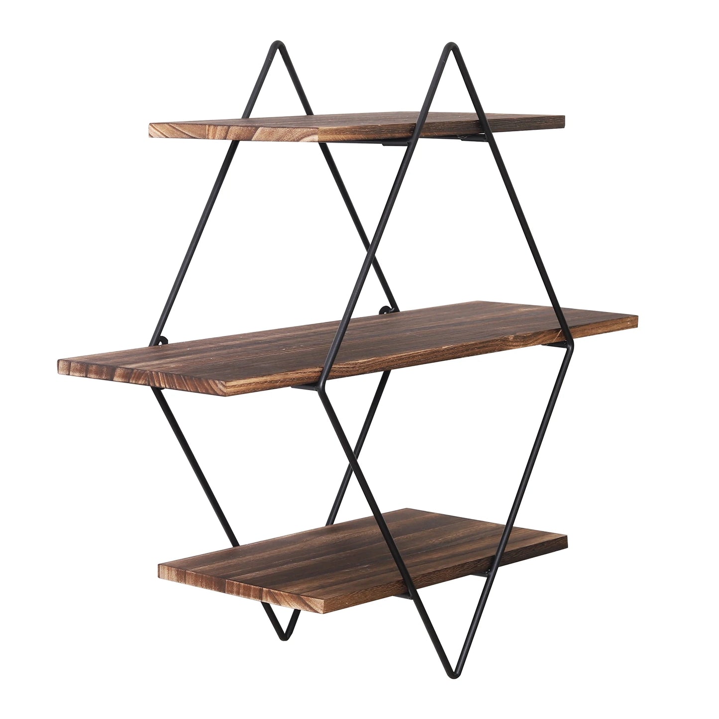 3 Tier Heavy Duty Wood Floating Shelf