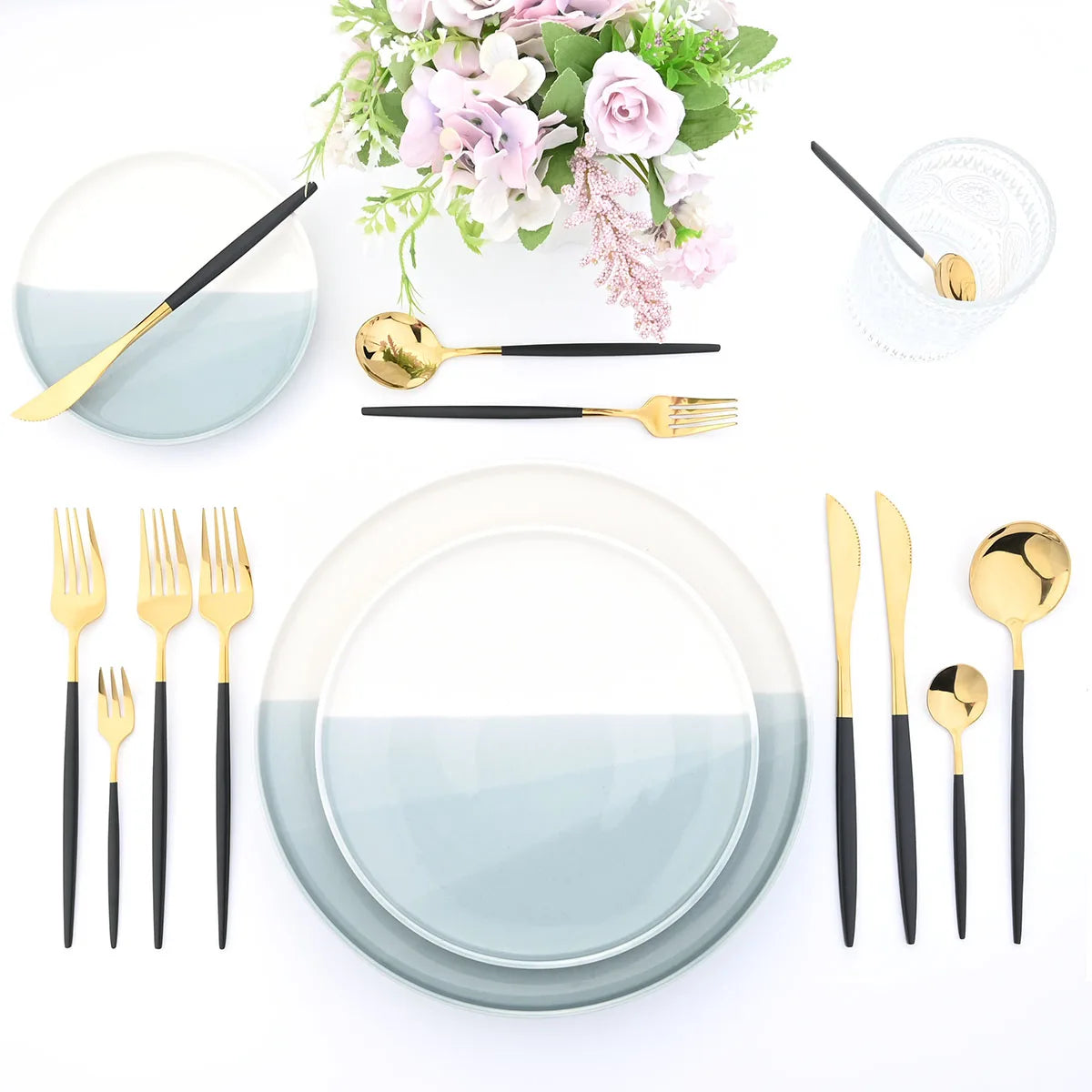 24Pcs Dinnerware Stainless Steel Cutlery Set