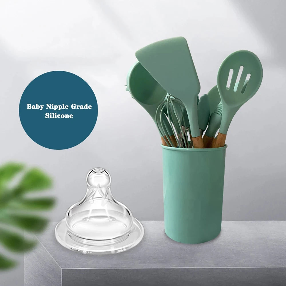 Kitchenware Cooking Utensils Set Non-stick Silicone