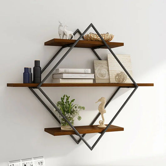3 Tier Heavy Duty Wood Floating Shelf