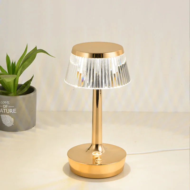 Decorative Rechargeable USB Cable Switch Crystal Lamp