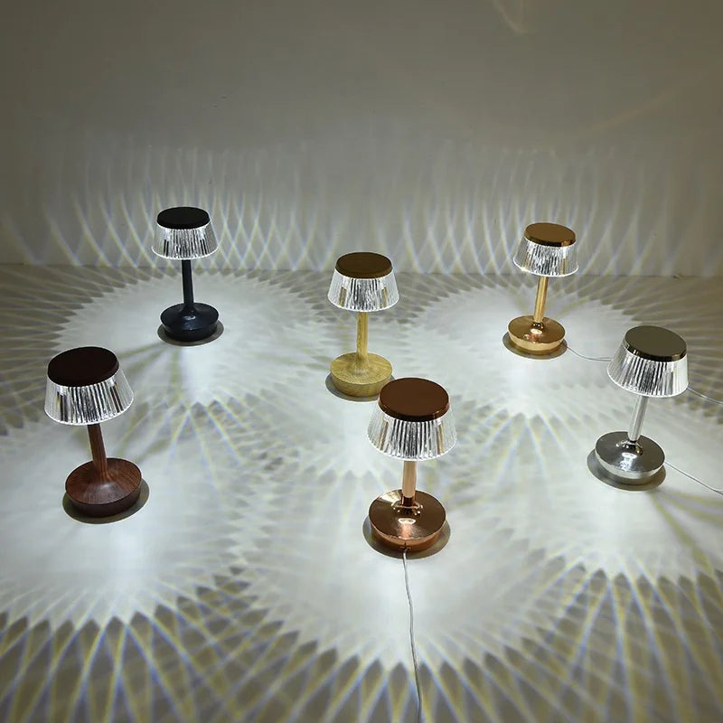 Decorative Rechargeable USB Cable Switch Crystal Lamp
