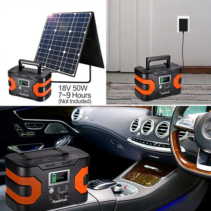 Solar Power Station Camp Home Backup Power Supply