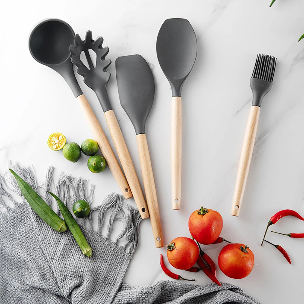 Kitchenware Cooking Utensils Set Non-stick Silicone