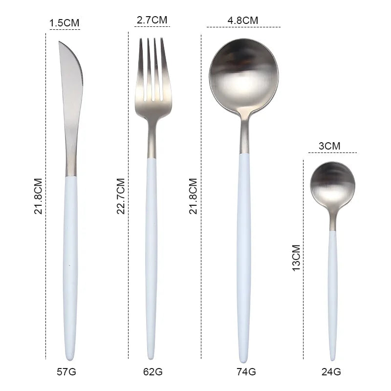 Gold Cutlery Stainless Steel Dinnerware Set