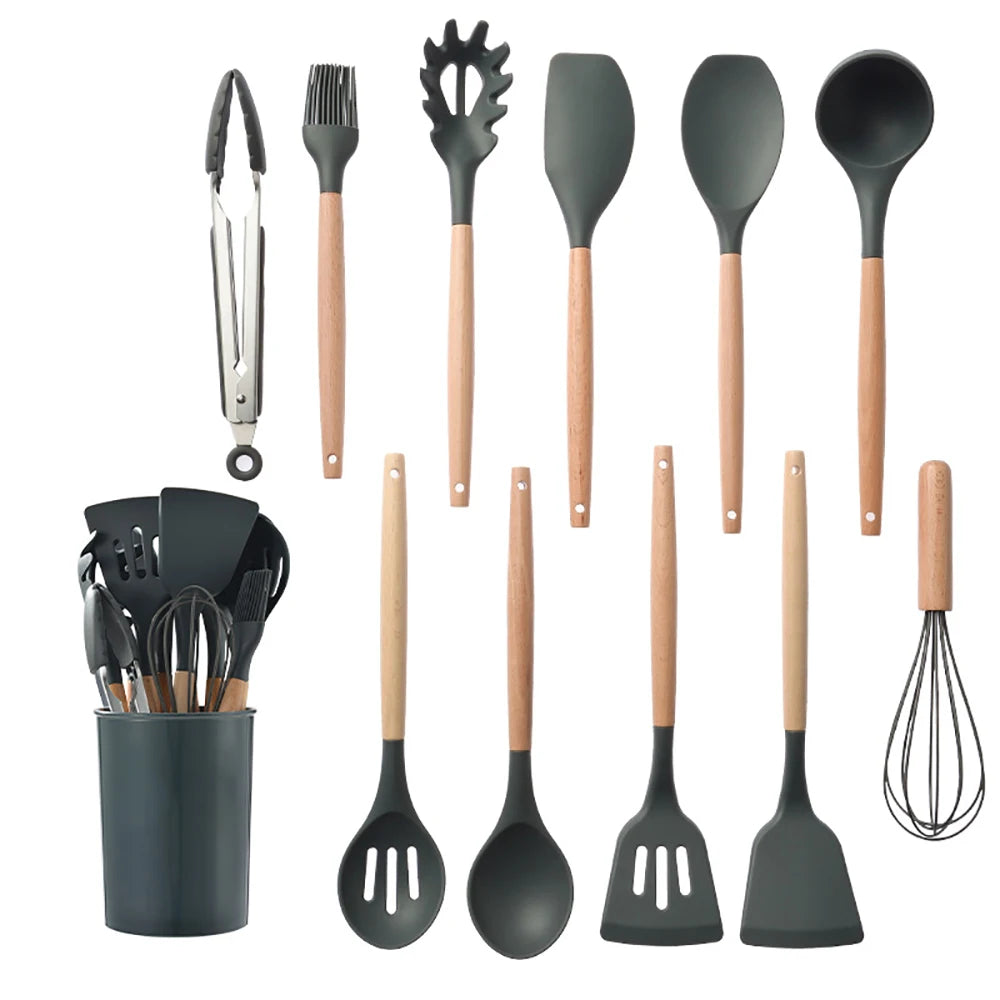 Kitchenware Cooking Utensils Set Non-stick Silicone
