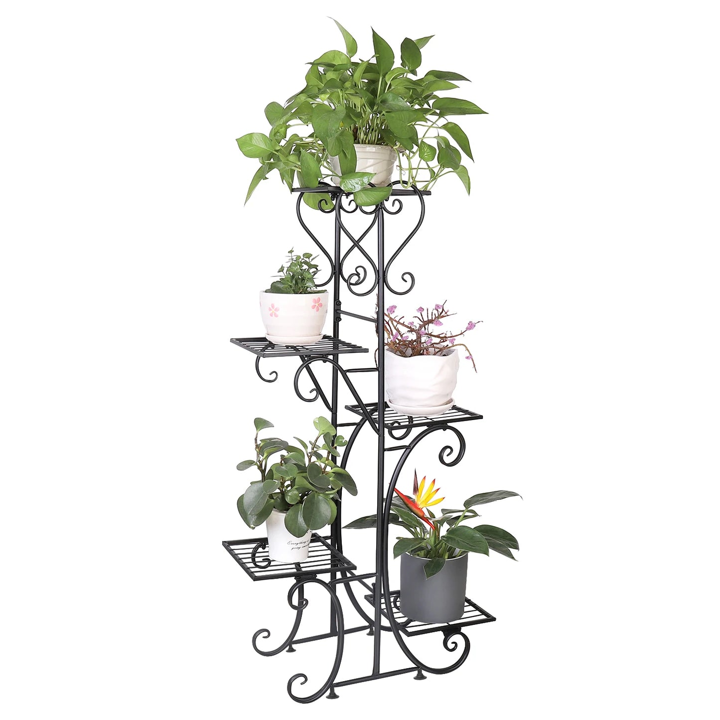 Indoor/ Outdoor Iron Planter Shelf Rack