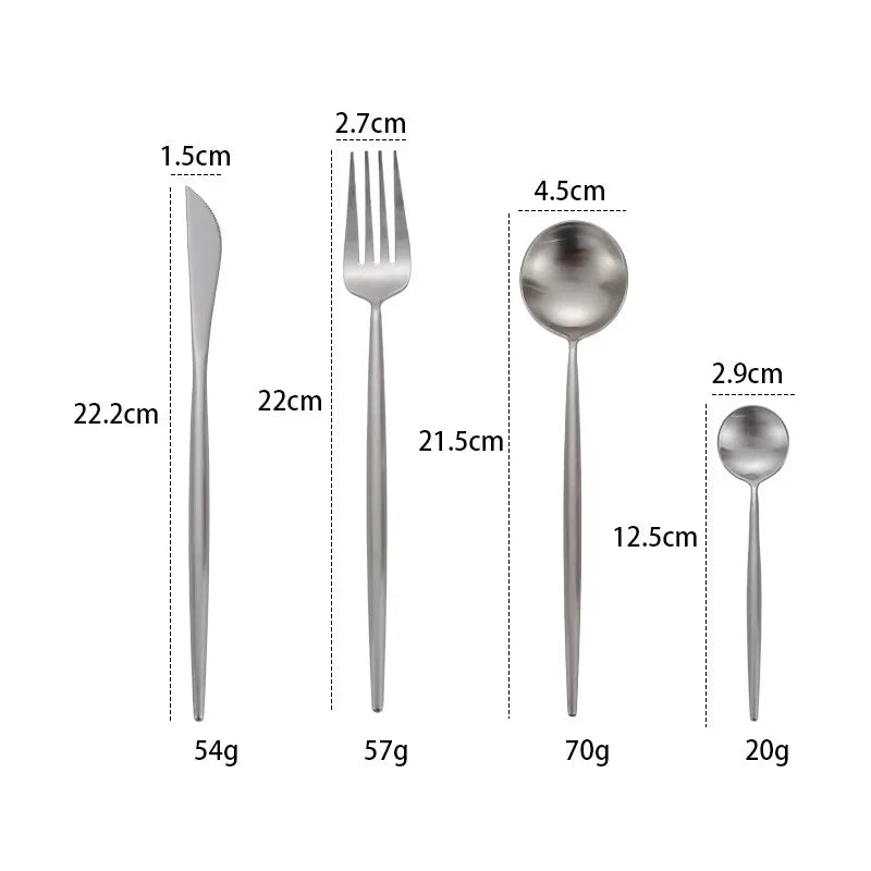 Gold Cutlery Stainless Steel Dinnerware Set