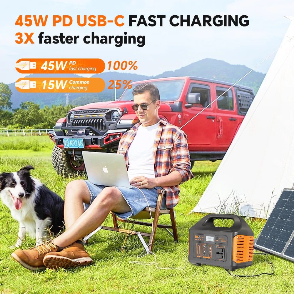 Portable Solar Generator for Home Camping Emergency Power