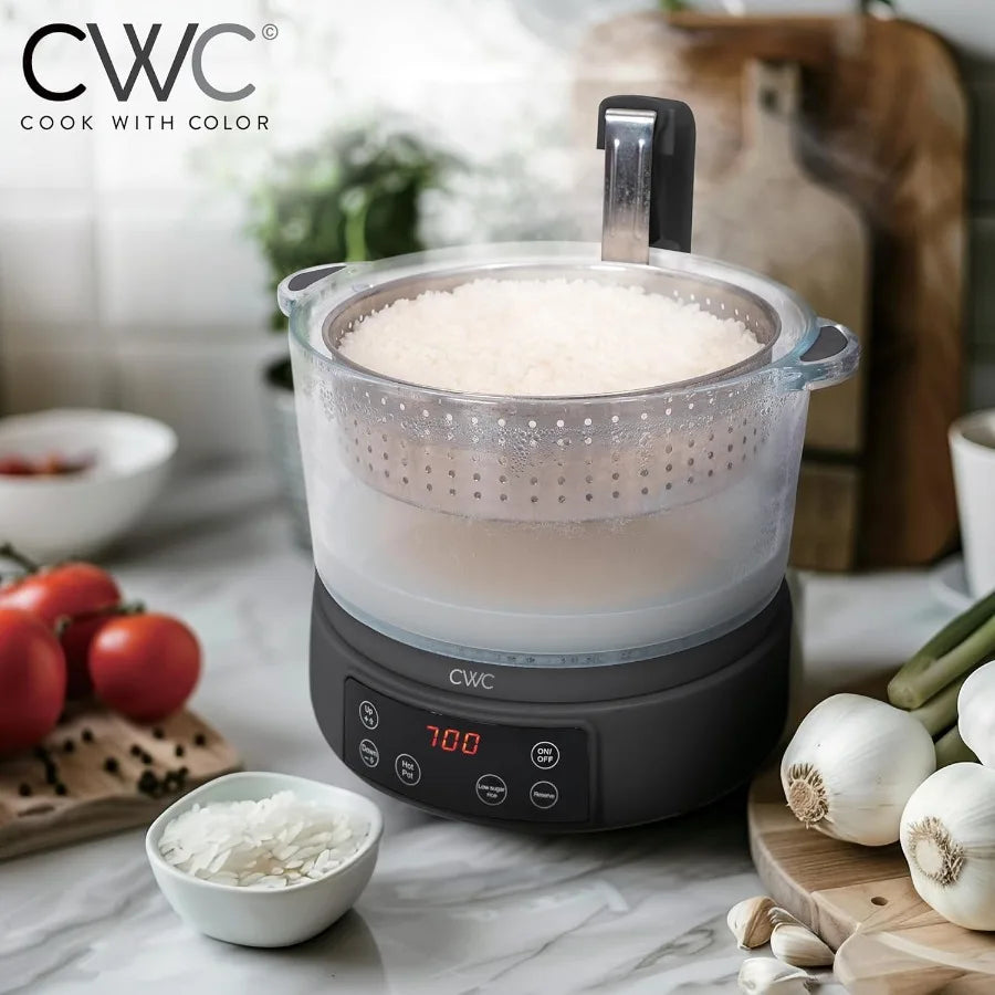 Glass Low Carb Rice Cooker Auto Lift Filter