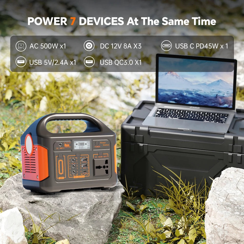 Portable Solar Generator for Home Camping Emergency Power
