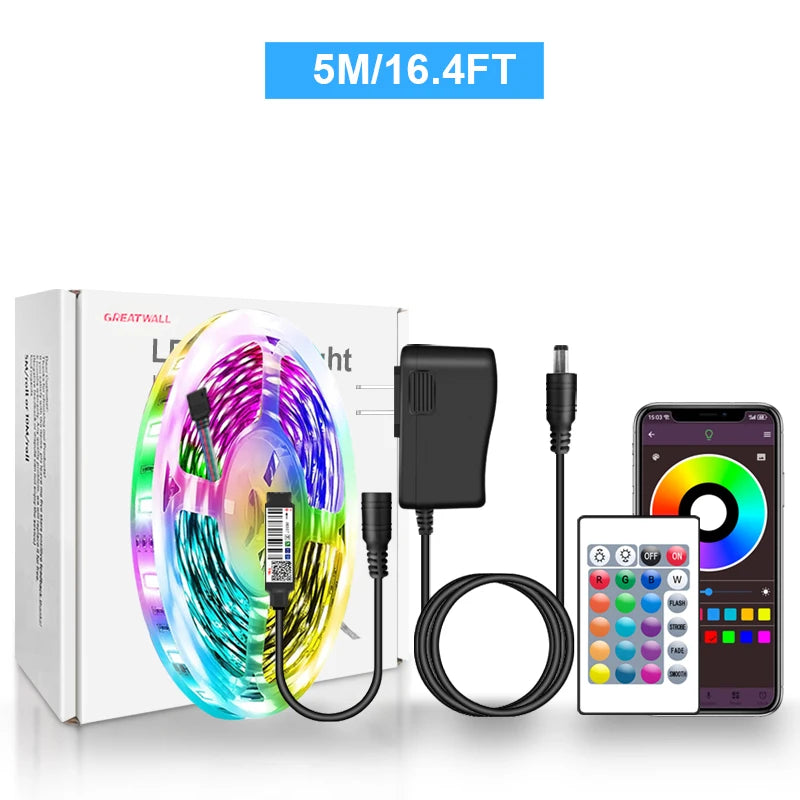 LED Strip Lights RGB 5050 Bluetooth APP Control