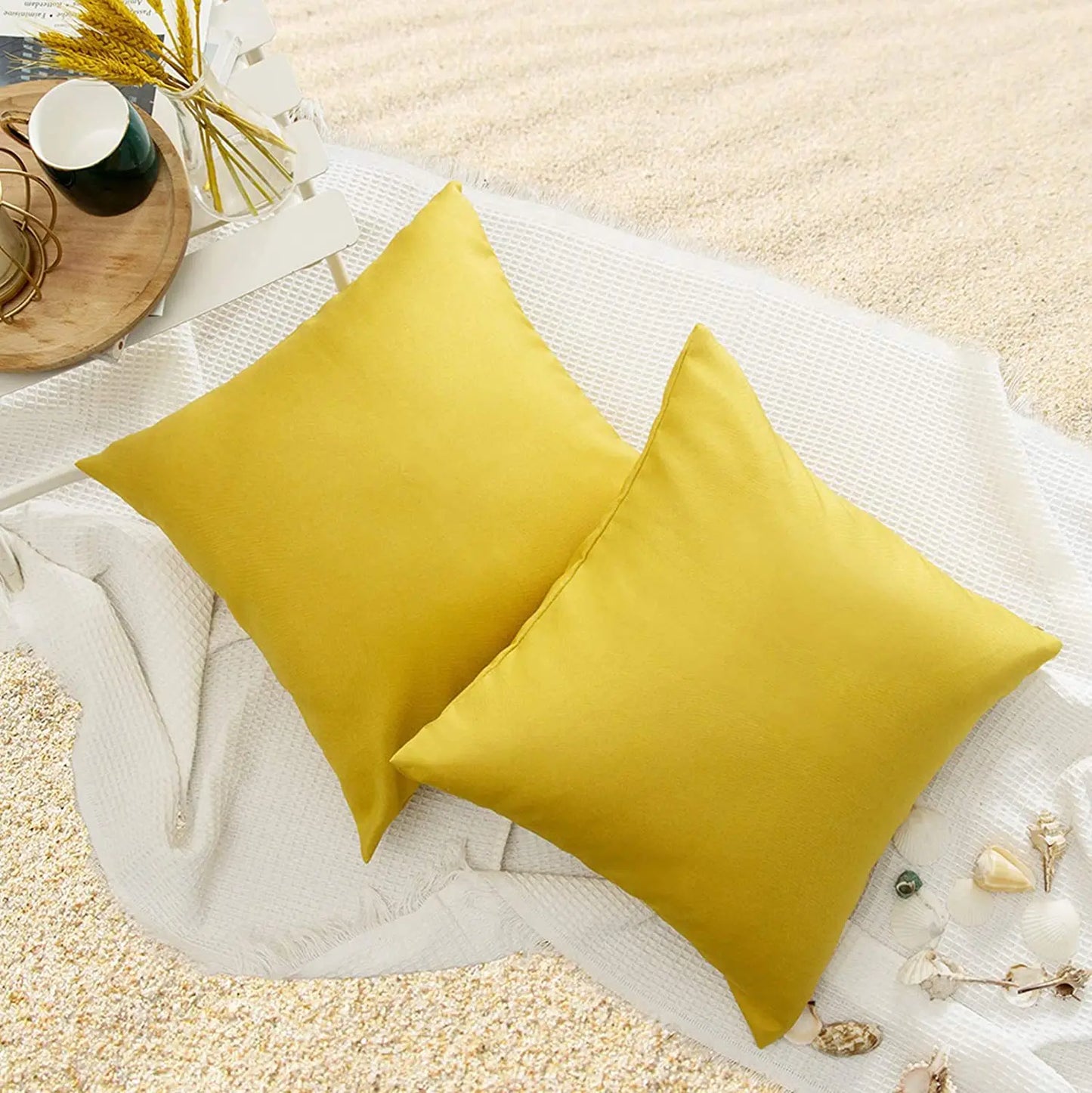 2pcs Garden Outdoor Cushion Cover Waterproof