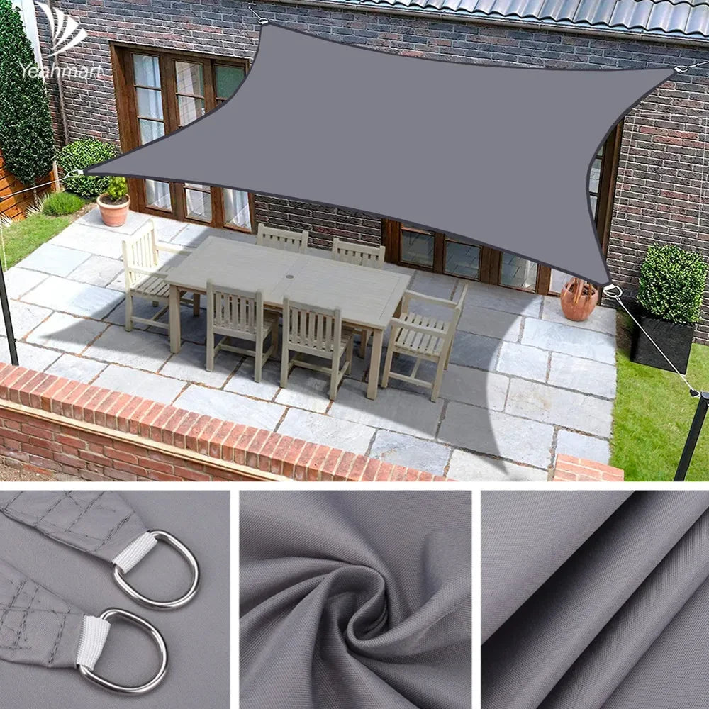 Waterproof Sun Shelter Sunshade Sail Cover Protection