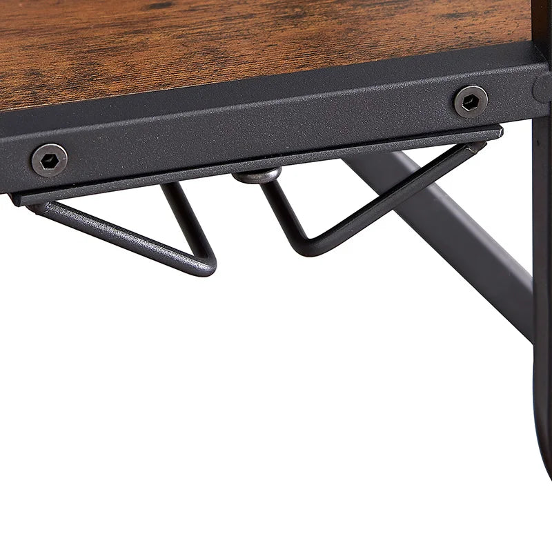 5-Tier Wine Rack w/ Hanging Wine Glass Holder