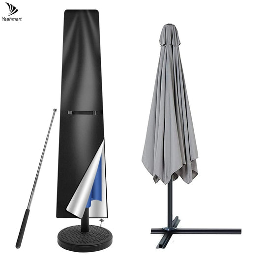 Straight Waterproof Parasol Protective Cover Zip Weatherproof