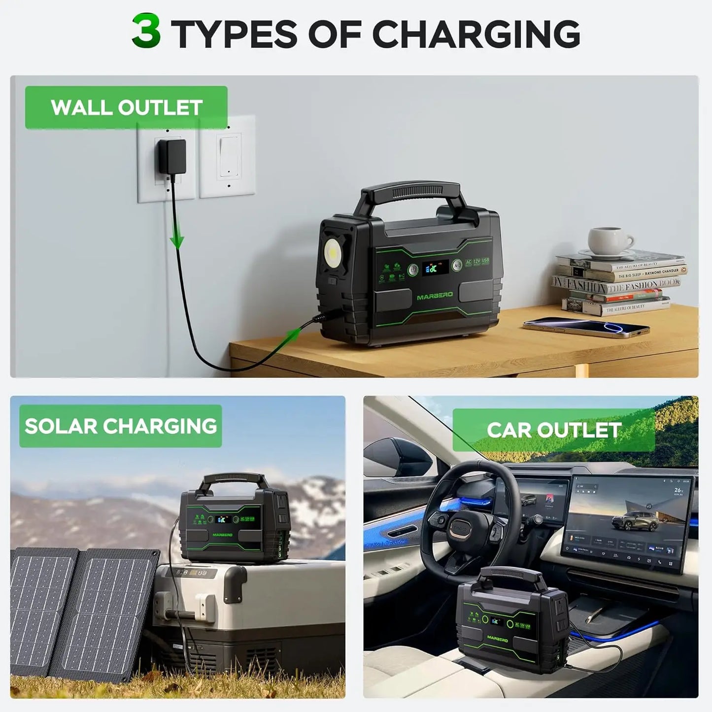 Portable Power Station for Camping & Home Backup