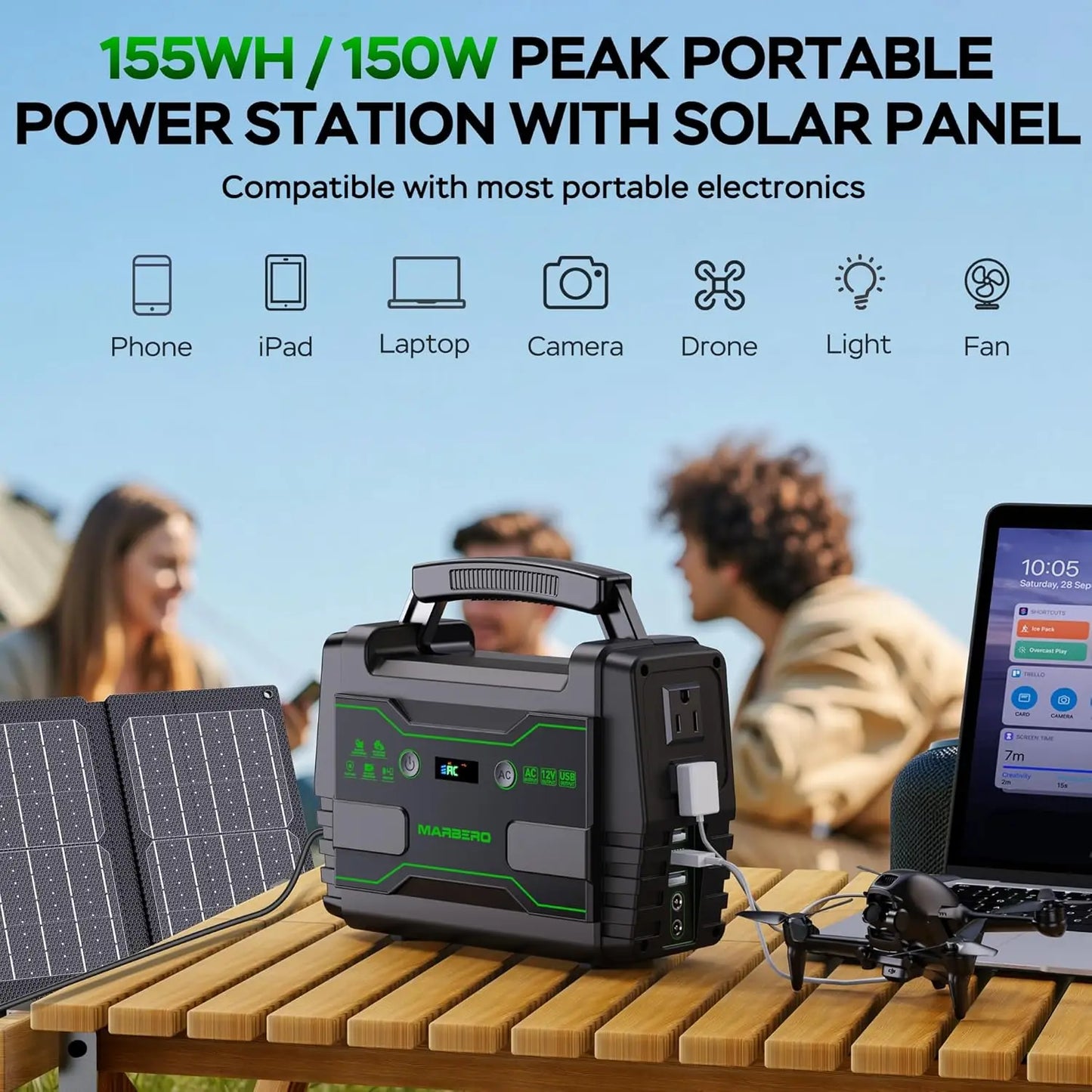 Portable Power Station for Camping & Home Backup