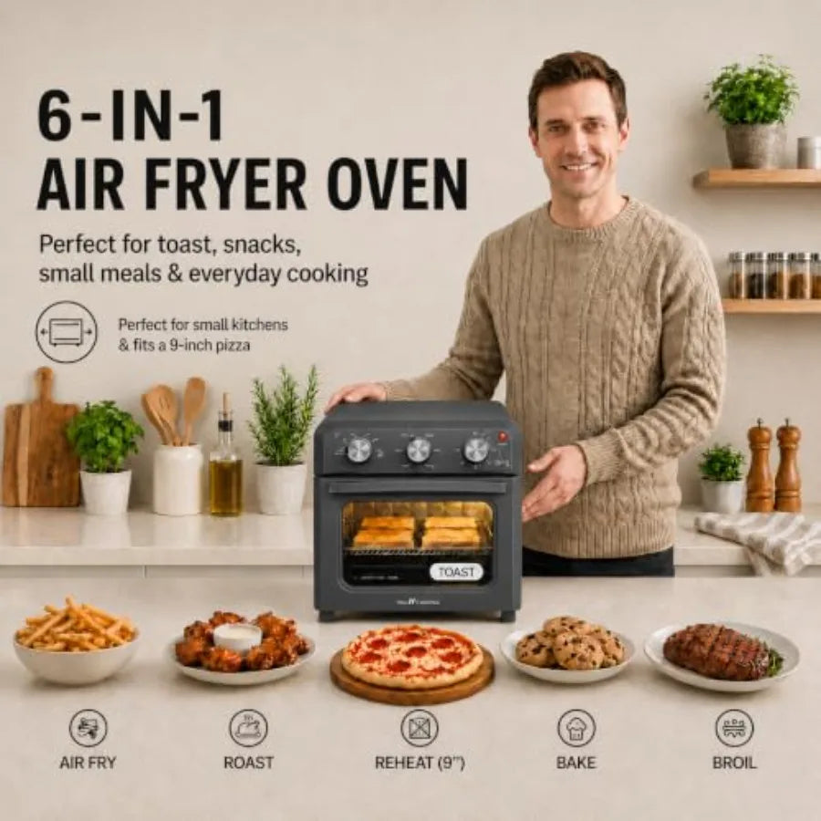 Retro Air Fryer Toaster Oven Combo