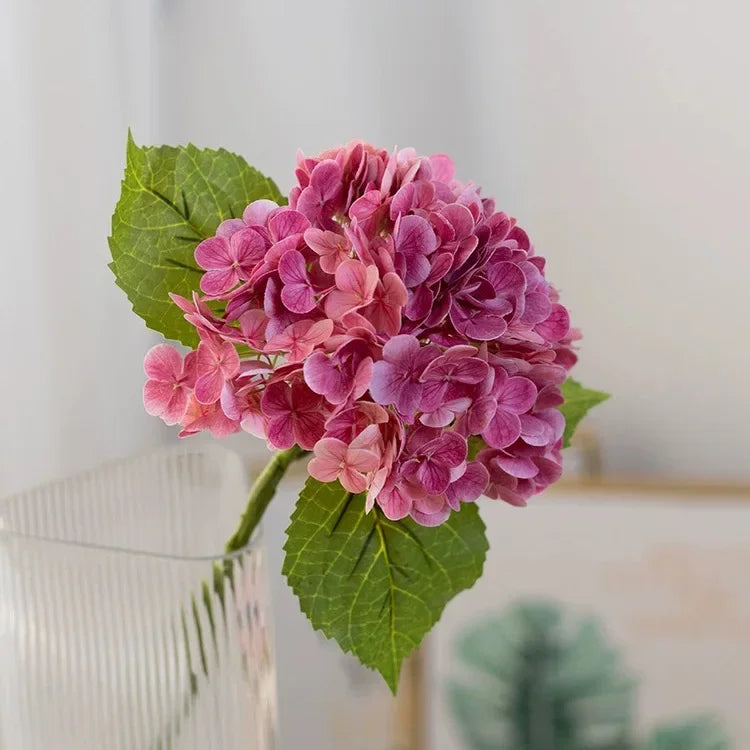 Artificial Real Touch Hydrangea Faux Flowers Bouquet