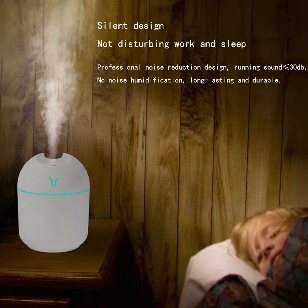 Portable USB Mini Humidifier & Essential Oil Diffuser