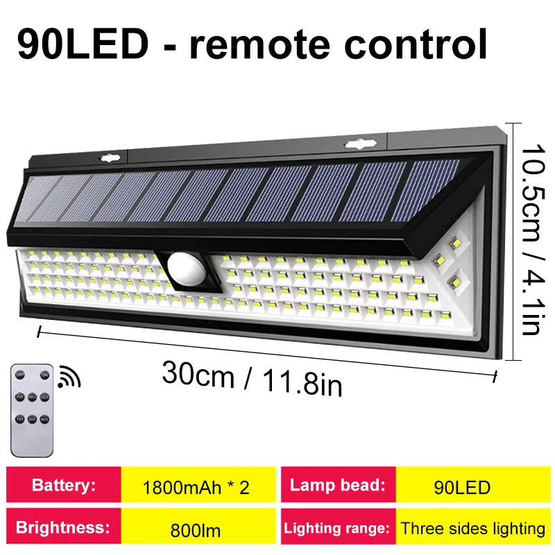 118LED Lights Outdoor Solar Lamp Motion Sensor