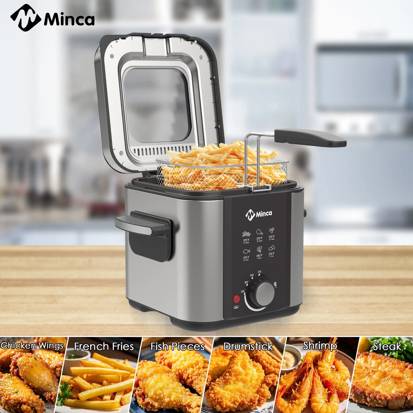 1.5L Electric Deep Fryer with Viewing Window