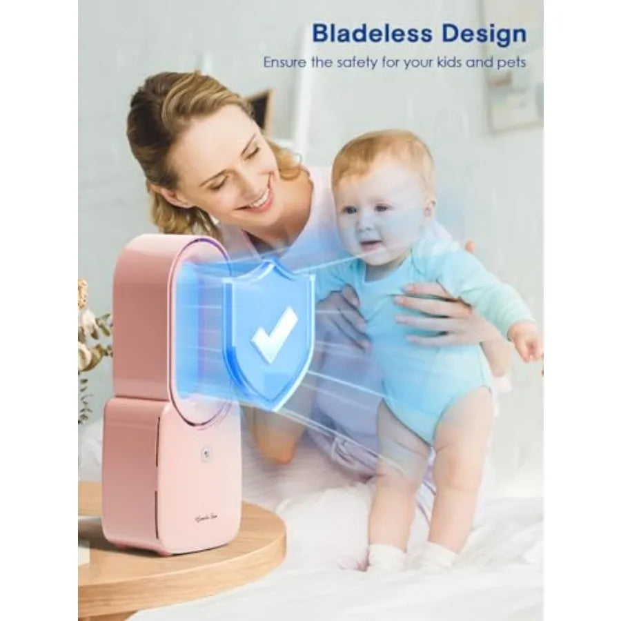 USB Bladeless Mini Table Fan for Home/Office