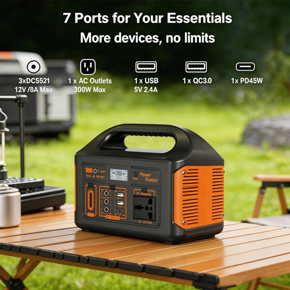 Portable Solar Generator for Home Camping Emergency Power