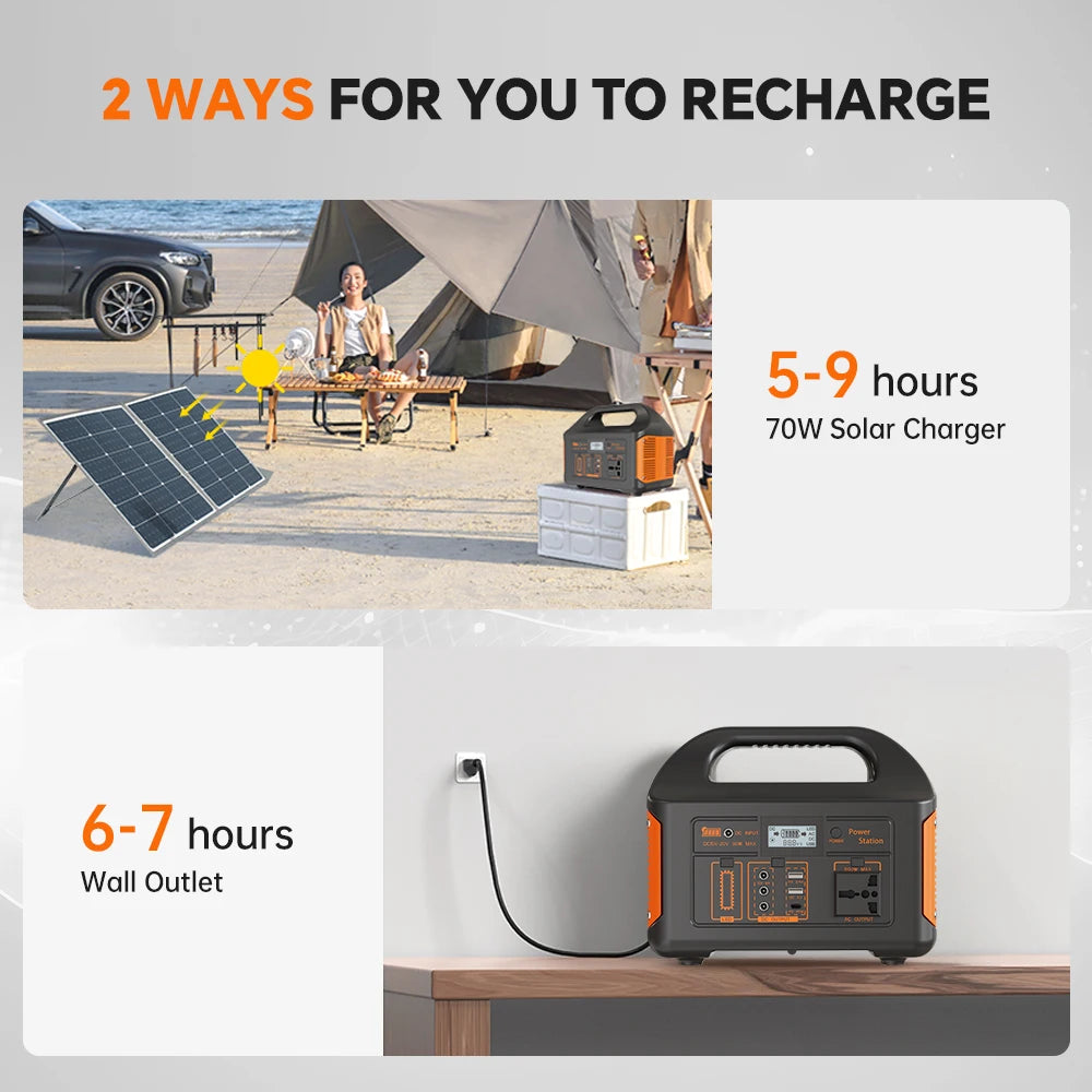 Portable Solar Generator for Home Camping Emergency Power