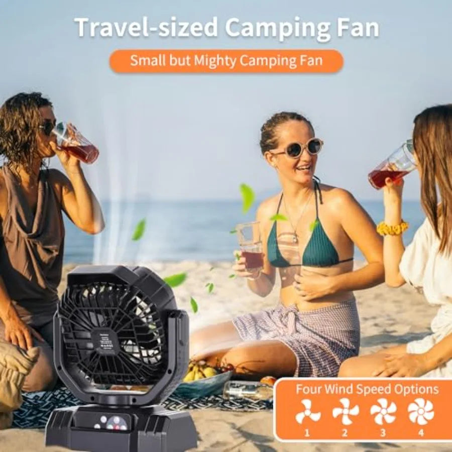 20000mAh High Speed Portable Camping Fan