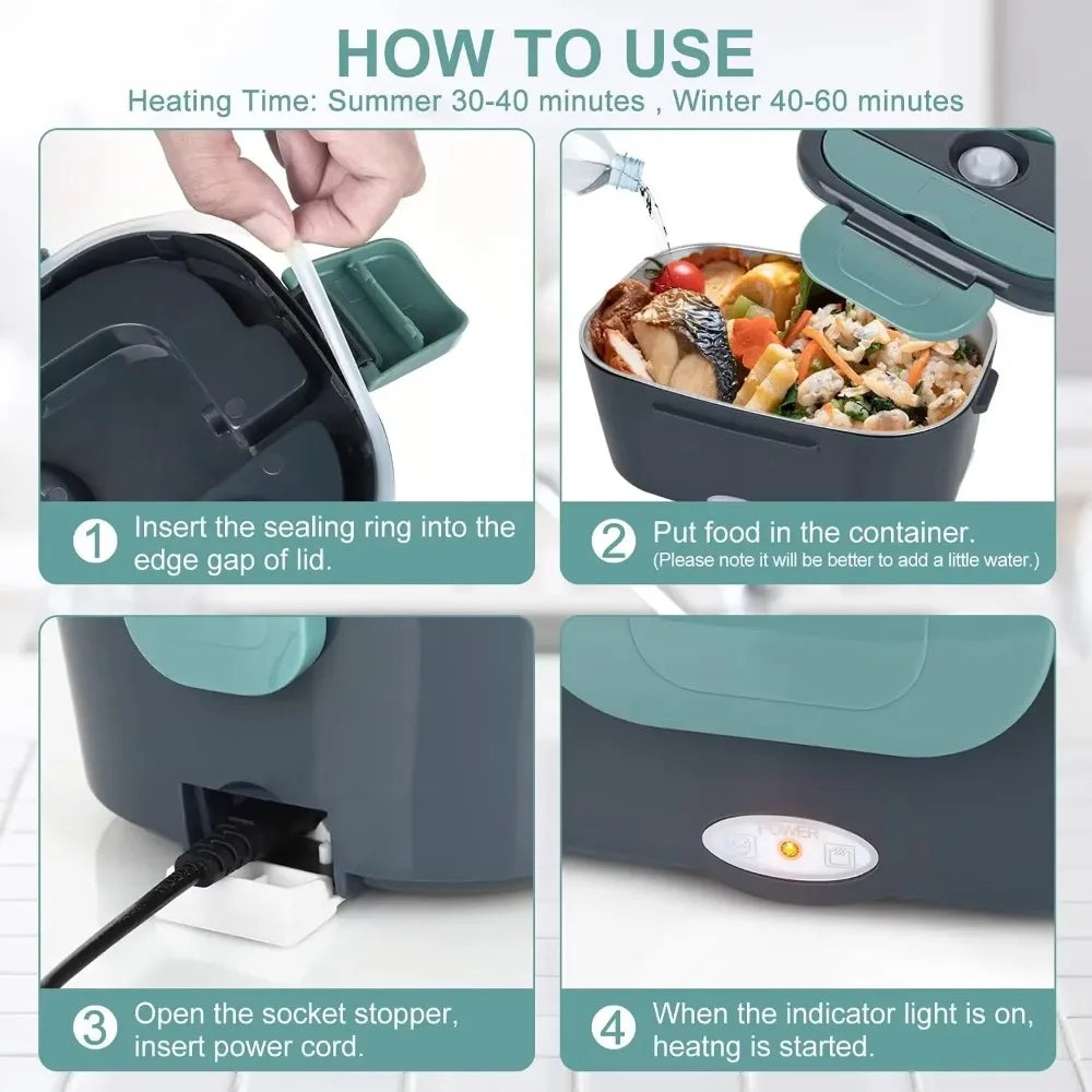 Portable Electric Lunch Box Leak Proof Design